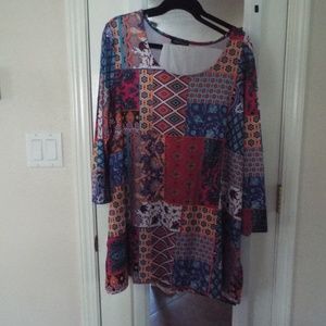 Slinky tunic w/pants 2X